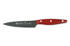Couteau d'office lame anti-adhérente 11cm manche Micarta rouge M&G