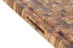 Billot de cuisine TeakHaus en teck avec rigole 61x45X3,8cm