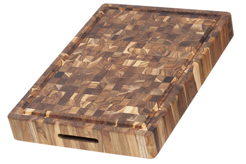 Billot de cuisine TeakHaus en teck avec rigole 52x36x6,4cm
