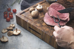 Billot de cuisine TeakHaus en teck avec rigole 52x36x6,4cm