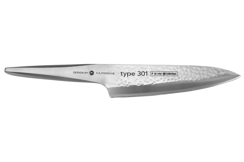 Couteau de chef Chroma Type 301 Design by F.A. Porsche martelé 20cm