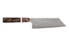 Couteau nakiri kiritsuke 17cm japonais artisanal Nigara Hamono Anmon Damascus SG2