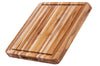 Planche à découper TeakHaus Tradition en teck avec rigole 41x31x3,8cm