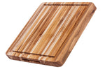 Planche à découper TeakHaus Tradition en teck avec rigole 41x31x3,8cm
