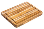 Planche à découper TeakHaus Tradition en teck avec rigole 41x31x3,8cm