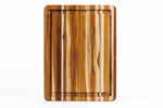 Planche à découper TeakHaus Tradition en teck avec rigole 41x31x3,8cm