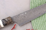 Couteau universel 14cm japonais artisanal Nigara Hamono Anmon Damascus SG2