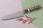 Couteau universel 14cm japonais artisanal Nigara Hamono Anmon Damascus SG2