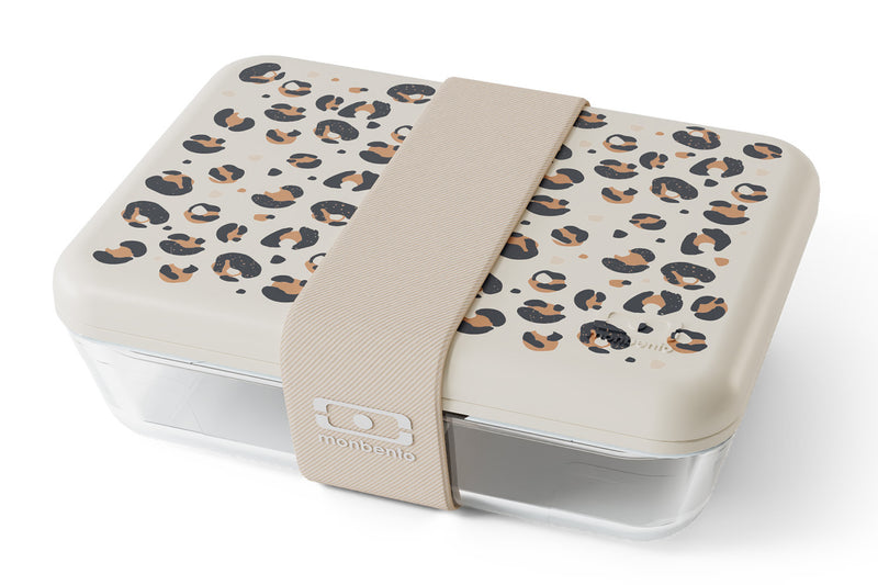 Lunch box en verre Monbento x Pyrex® Pure 600ml léopard