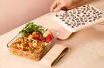 Lunch box en verre Monbento x Pyrex® Pure 600ml léopard