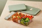 Lunch box en verre Monbento x Pyrex® Pure 600ml vert