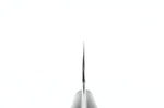 Couteau santoku 17cm japonais artisanal Nigara Hamono Black Tsuchime SG2 manche bois de fer