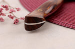 Couteau santoku 17cm japonais artisanal Nigara Hamono Black Tsuchime SG2 manche bois de fer