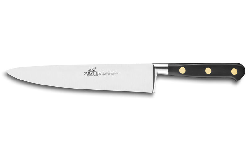 Couteau de chef SABATIER Idéal Inox 100% forgé rivets laiton lame 20cm
