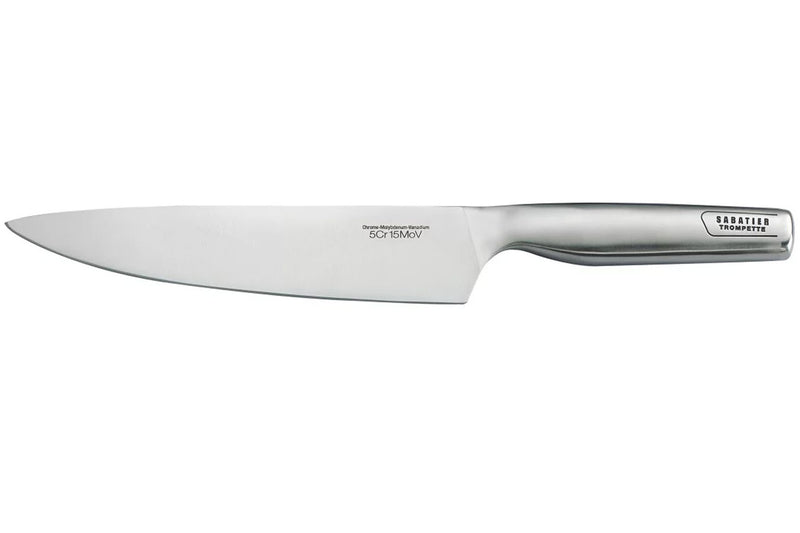 Couteau de chef Sabatier Trompette design Tout Inox 20cm