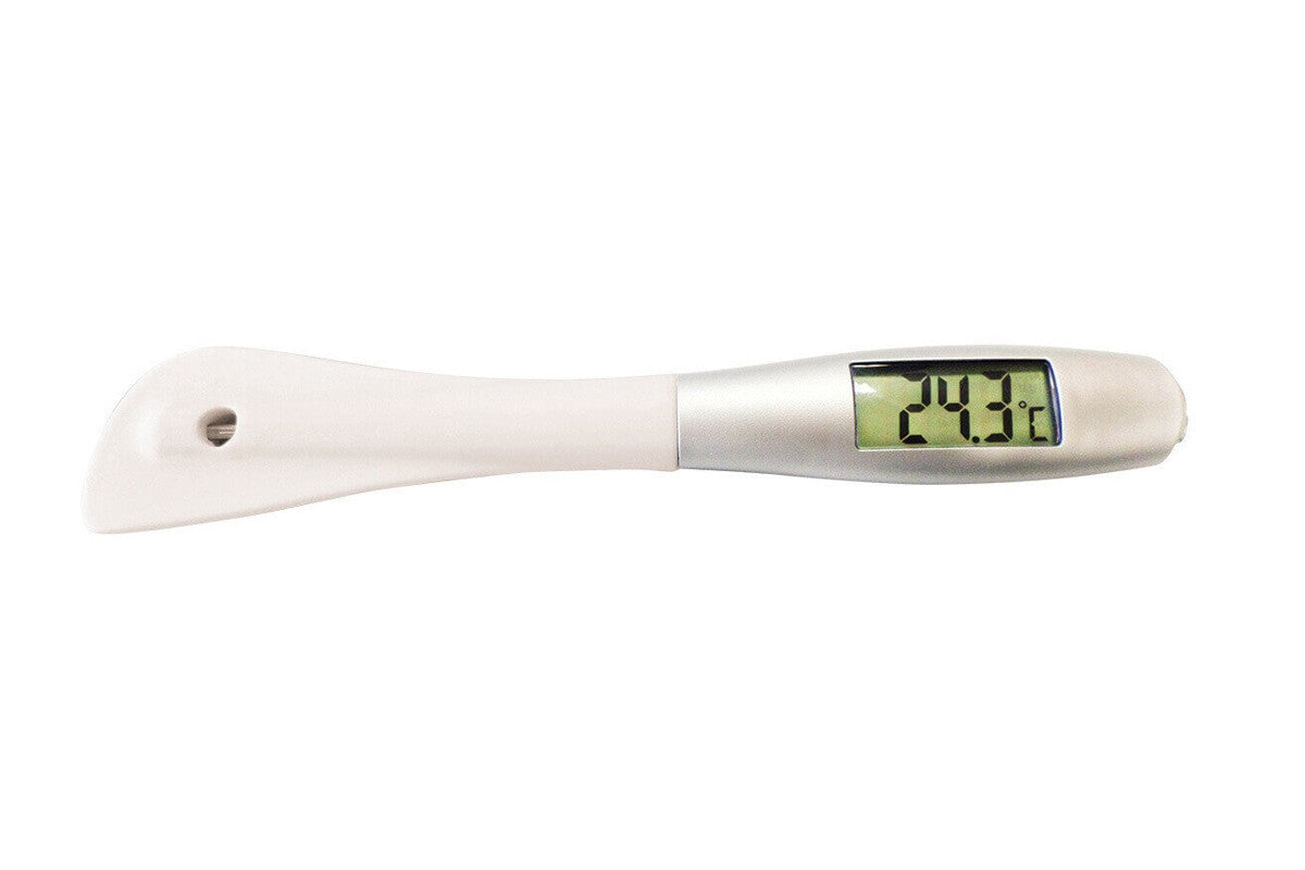 Spatule thermomètre silicone 29cm résistance -50°C +300°C