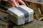 Lunch box en inox Monbento Sense L bleu 1L pour micro-ondes