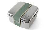 Lunch box en inox Monbento Sense L vert 1L pour micro-ondes