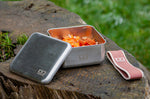 Lunch box en inox Monbento Sense L rose moka 1L pour micro-ondes