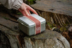 Lunch box en inox Monbento Sense L rose moka 1L pour micro-ondes