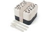 Lunch box compartimentée Monbento Flex 1L Graphic léopard avec couverts