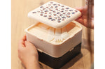 Lunch box compartimentée Monbento Flex 1L Graphic léopard avec couverts