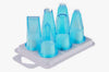 Assortiment de 6 douilles pâtissières polycarbonate bleu