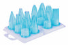 Assortiment de 12 douilles de pâtisserie polycarbonate bleu