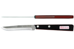 Couteau de table GÜDE Universel 10cm micro-denté manche noir/rouge