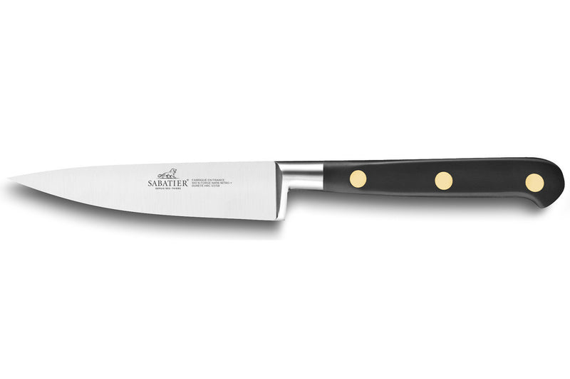 Couteau d'office SABATIER Idéal Inox 100% forgé rivets laiton lame 10cm