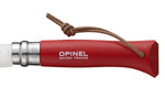Couteau Opinel Baroudeur n°08 lame 8,5cm manche rouge