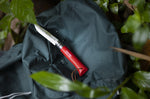 Couteau Opinel Baroudeur n°08 lame 8,5cm manche rouge