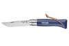 Couteau Opinel Tradition Baroudeur n°08 lame 8,5cm manche bleu