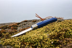 Couteau Opinel Tradition Baroudeur n°08 lame 8,5cm manche bleu