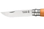 Couteau Opinel Tradition Carbone n°07 lame 8cm manche hêtre avec virole tournante
