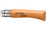 Couteau Opinel Tradition Carbone n°07 lame 8cm manche hêtre avec virole tournante