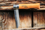 Couteau Opinel Tradition Carbone n°07 lame 8cm manche hêtre avec virole tournante