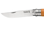 Couteau Opinel Tradition Carbone n°10 lame 10cm manche hêtre + virole tournante