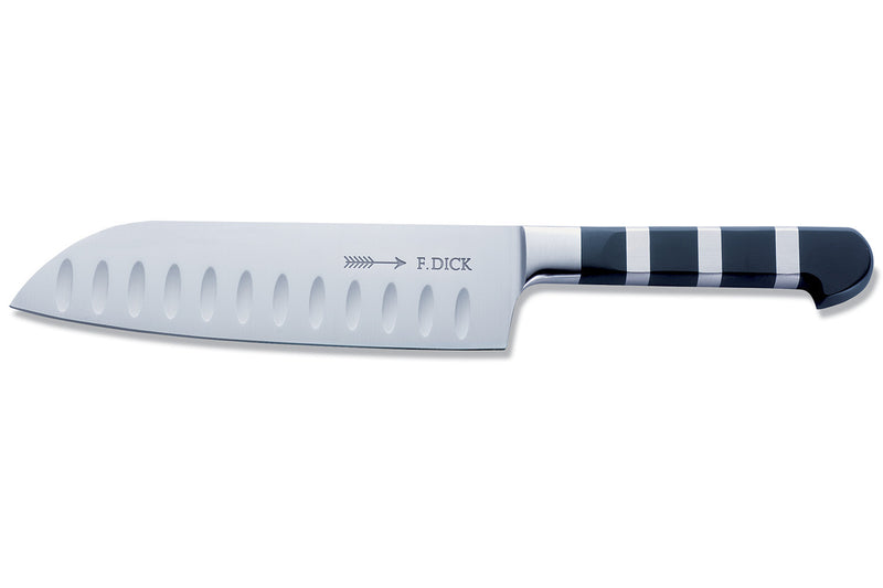 Couteau santoku forgé DICK 1905 lame alvéolée 18cm manche design
