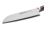 Couteau Santoku forgé Arcos Natura alvéolé 18cm palissandre