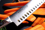 Couteau Santoku forgé Arcos Natura alvéolé 18cm palissandre