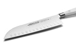 Couteau santoku forgé Riviera White Arcos lame 18cm acier NITRUM®
