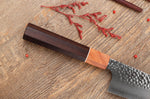 Couteau bunka 17cm japonais artisanal Yuzo Akira Tsuchime VG10