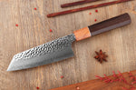 Couteau bunka 17cm japonais artisanal Yuzo Akira Tsuchime VG10