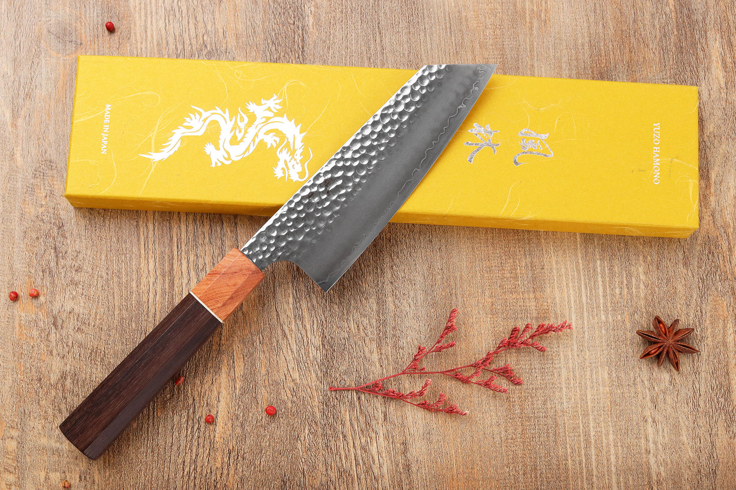 Couteau bunka 17cm japonais artisanal Yuzo Akira Tsuchime VG10