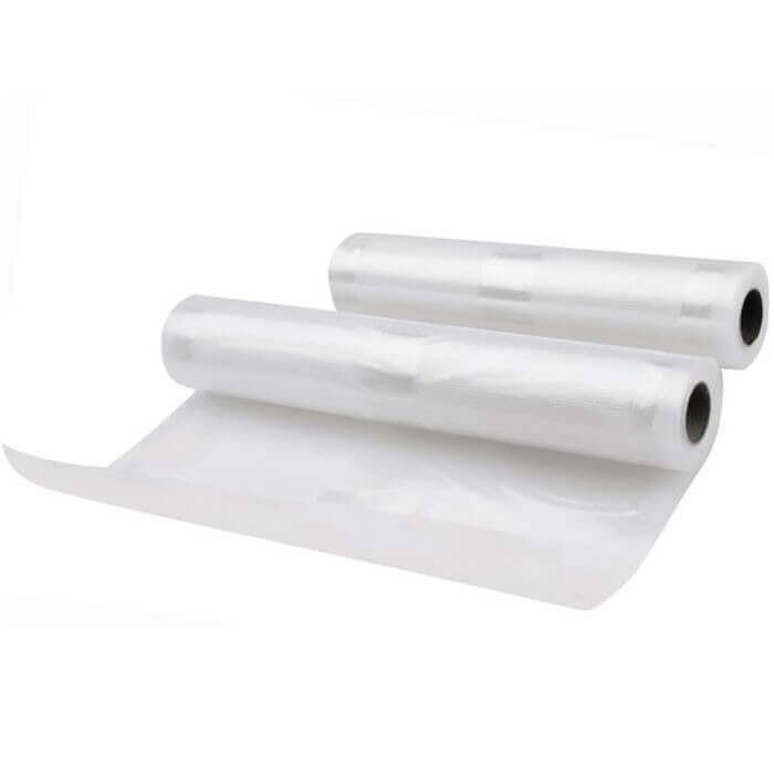 Set 2 rouleaux de sacs pour machine à emballer sous vide