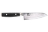 Couteau Santoku japonais Yaxell RAN lame 12.5cm damas 69 couches