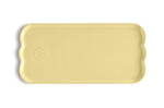 Plat à cake Emile Henry Madeleine en céramique 31,5x15x2cm Vanille