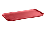 Plat à cake Emile Henry Madeleine en céramique 31,5x15x2cm Rose Candy