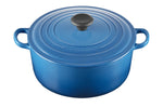 Cocotte ronde en fonte émaillée Le Creuset Signature Marseille - 22cm